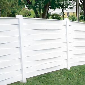 KMT109 basket weave vinyl Fence