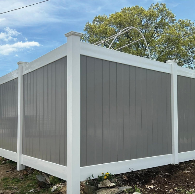 KMT004 6×8inch Full Privacy Fence with 2-tone colour