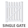 Kemitol picket fence single gate and accessories