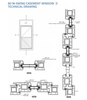 60 In-swing casement window and door D series UPVC profies