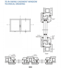 70 series In-swing Casement Window UPVC Profies